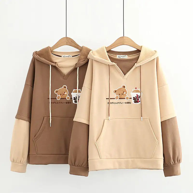 Cute Bear Anime Sweatshirt Hoodies